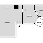 With Private Balcony In 아파트 *